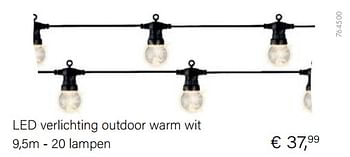 Aanbiedingen Led verlichting outdoor warm wit - Huismerk - Multi Bazar - Geldig van 14/03/2021 tot 31/05/2021 bij Multi Bazar