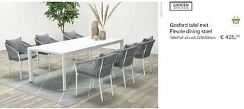 Aanbiedingen Gosford tafel full alu wit - Garden Impressions - Geldig van 14/03/2021 tot 31/05/2021 bij Multi Bazar
