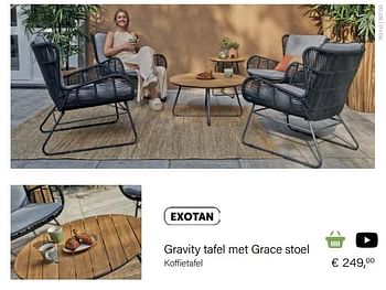 Aanbiedingen Gravity koffietafel - Exotan  - Geldig van 14/03/2021 tot 31/05/2021 bij Multi Bazar