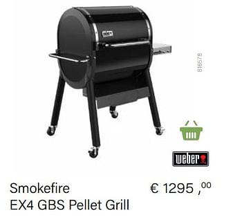 Aanbiedingen Smokefire ex4 gbs pellet grill - Weber - Geldig van 14/03/2021 tot 31/05/2021 bij Multi Bazar