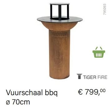 Aanbiedingen Vuurschaal bbq - White Fire - Geldig van 14/03/2021 tot 31/05/2021 bij Multi Bazar
