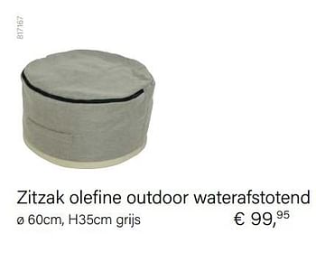 Aanbiedingen Zitzak olefine outdoor waterafstotend - Fatboy - Geldig van 14/03/2021 tot 31/05/2021 bij Multi Bazar