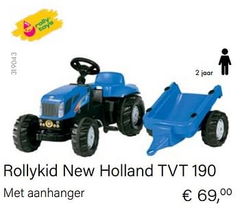 Aanbiedingen Rollykid new holland tvt 190 - Rolly toys - Geldig van 14/03/2021 tot 31/05/2021 bij Multi Bazar