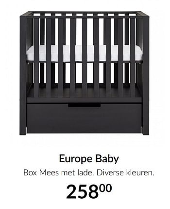 Aanbiedingen Europe baby box mees met lade - Europe baby - Geldig van 16/03/2021 tot 12/04/2021 bij Babypark