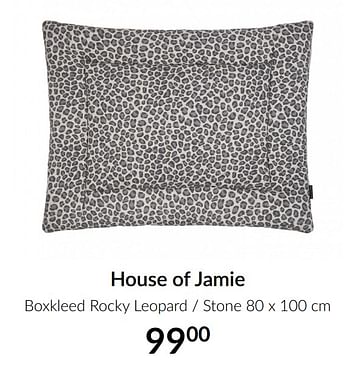 Aanbiedingen House of jamie boxkleed rocky leopard - stone - House of Jamie - Geldig van 16/03/2021 tot 12/04/2021 bij Babypark