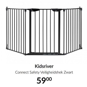 Aanbiedingen Kidsriver connect safety veiligheidshek zwart - Kidsriver - Geldig van 16/03/2021 tot 12/04/2021 bij Babypark