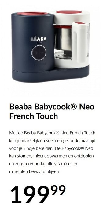 Aanbiedingen Beaba babycook neo french touch - Beaba - Geldig van 16/03/2021 tot 12/04/2021 bij Babypark