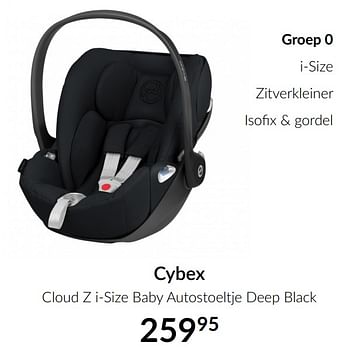 Aanbiedingen Cybex cloud z i-size baby autostoeltje deep black - Cybex - Geldig van 16/03/2021 tot 12/04/2021 bij Babypark