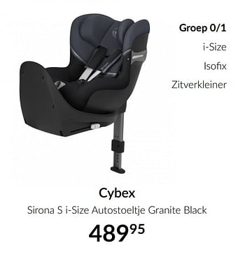 Aanbiedingen Cybex sirona s i-size autostoeltje granite black - Cybex - Geldig van 16/03/2021 tot 12/04/2021 bij Babypark