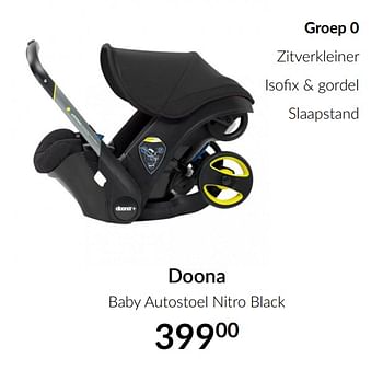 Aanbiedingen Doona baby autostoel nitro black - Doona - Geldig van 16/03/2021 tot 12/04/2021 bij Babypark