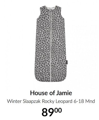 Aanbiedingen House of jamie winter slaapzak rocky leopard - House of Jamie - Geldig van 16/03/2021 tot 12/04/2021 bij Babypark