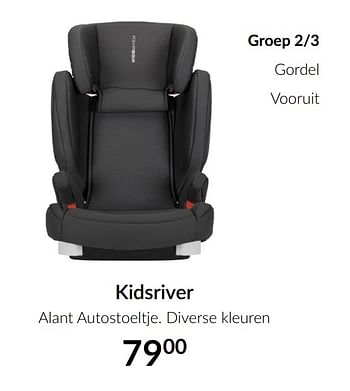 Aanbiedingen Kidsriver alant autostoeltje - Kidsriver - Geldig van 16/03/2021 tot 12/04/2021 bij Babypark