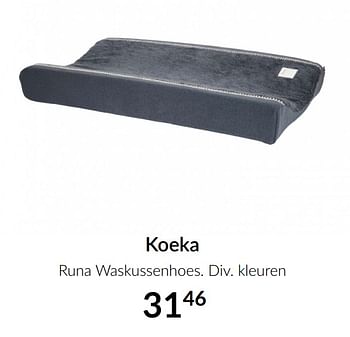 Aanbiedingen Koeka runa waskussenhoes - Koeka - Geldig van 16/03/2021 tot 12/04/2021 bij Babypark