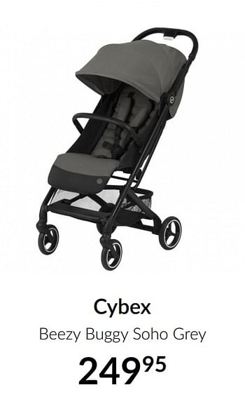 Aanbiedingen Cybex beezy buggy soho grey - Cybex - Geldig van 16/03/2021 tot 12/04/2021 bij Babypark