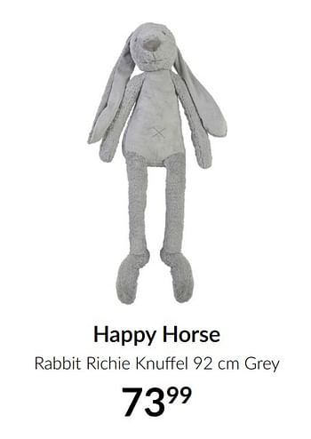 Aanbiedingen Happy horse rabbit richie knuffel - Happy Horse - Geldig van 16/03/2021 tot 12/04/2021 bij Babypark