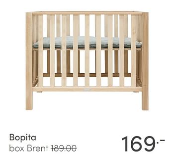 Aanbiedingen Bopita box brent - Bopita - Geldig van 21/03/2021 tot 27/03/2021 bij Baby & Tiener Megastore