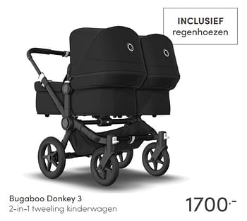 Aanbiedingen Bugaboo donkey 3 2-in-1 tweeling kinderwagen - Bugaboo - Geldig van 21/03/2021 tot 27/03/2021 bij Baby & Tiener Megastore