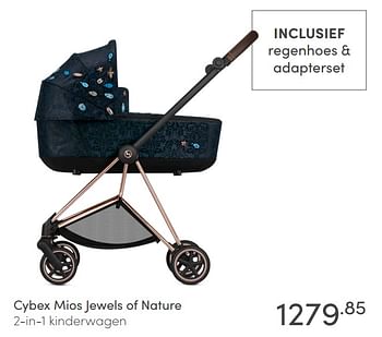 Aanbiedingen Cybex mios jewels of nature 2-in-1 kinderwagen - Cybex - Geldig van 21/03/2021 tot 27/03/2021 bij Baby & Tiener Megastore