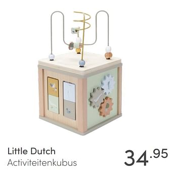 Aanbiedingen Little dutch activiteitenkubus - Little Dutch - Geldig van 21/03/2021 tot 27/03/2021 bij Baby & Tiener Megastore