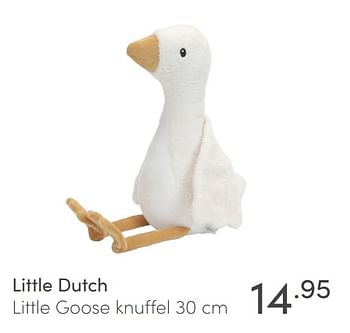Aanbiedingen Little dutch little goose knuffel - Little Dutch - Geldig van 21/03/2021 tot 27/03/2021 bij Baby & Tiener Megastore
