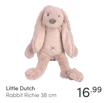 Aanbiedingen Little dutch rabbit richie - Little Dutch - Geldig van 21/03/2021 tot 27/03/2021 bij Baby & Tiener Megastore