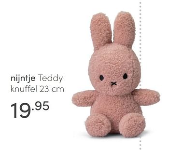 Aanbiedingen Nijntje teddy knuffel - Nijntje - Geldig van 21/03/2021 tot 27/03/2021 bij Baby & Tiener Megastore