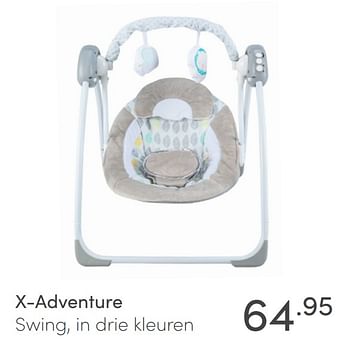 Aanbiedingen X-adventure swing, in drie kleuren - Xadventure - Geldig van 21/03/2021 tot 27/03/2021 bij Baby & Tiener Megastore