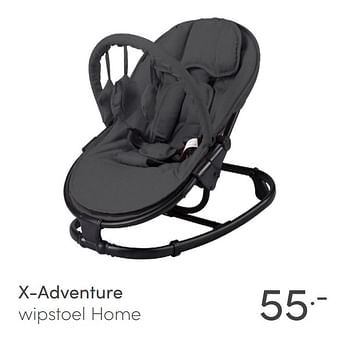 Aanbiedingen X-adventure wipstoel home - Xadventure - Geldig van 21/03/2021 tot 27/03/2021 bij Baby & Tiener Megastore