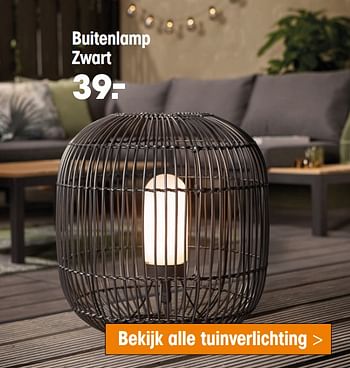 Aanbiedingen Buitenlamp zwart - Huismerk - Kwantum - Geldig van 15/03/2021 tot 31/03/2021 bij Kwantum