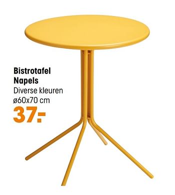 Aanbiedingen Bistrotafel napels - Huismerk - Kwantum - Geldig van 29/03/2021 tot 11/04/2021 bij Kwantum
