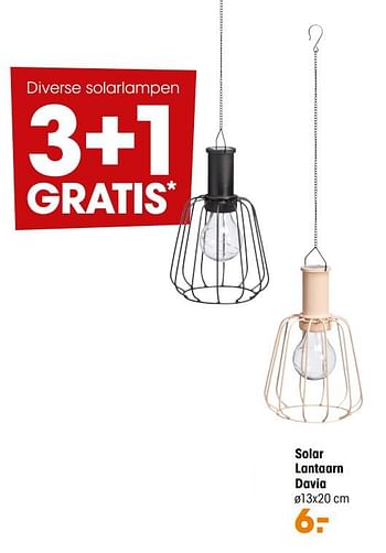 Aanbiedingen Solar lantaarn davia - Huismerk - Kwantum - Geldig van 29/03/2021 tot 11/04/2021 bij Kwantum