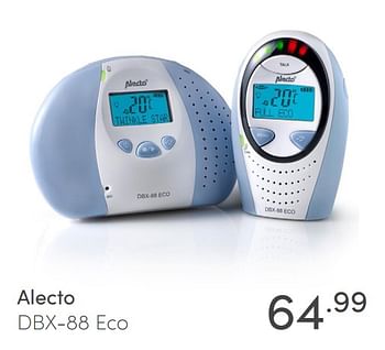 Aanbiedingen Alecto dbx-88 eco - Alecto - Geldig van 28/03/2021 tot 03/04/2021 bij Baby & Tiener Megastore