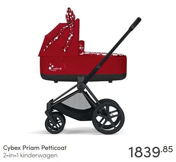 Aanbiedingen Cybex priam petticoat 2-in-1 kinderwagen - Cybex - Geldig van 28/03/2021 tot 03/04/2021 bij Baby & Tiener Megastore