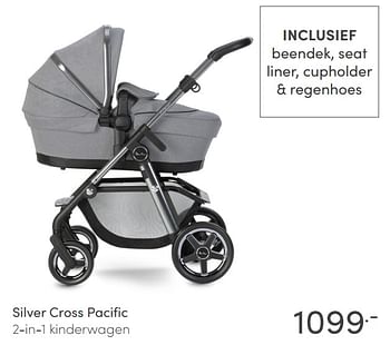 Aanbiedingen Silver cross pacific 2-in-1 kinderwagen - Silver Cross - Geldig van 28/03/2021 tot 03/04/2021 bij Baby & Tiener Megastore
