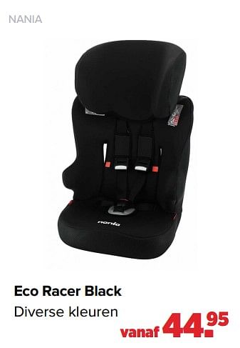 Aanbiedingen Eco racer black - Nania - Geldig van 22/03/2021 tot 17/04/2021 bij Baby-Dump