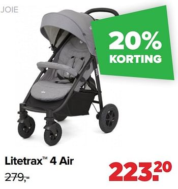 Aanbiedingen Litetrax 4 air - Joie - Geldig van 22/03/2021 tot 17/04/2021 bij Baby-Dump