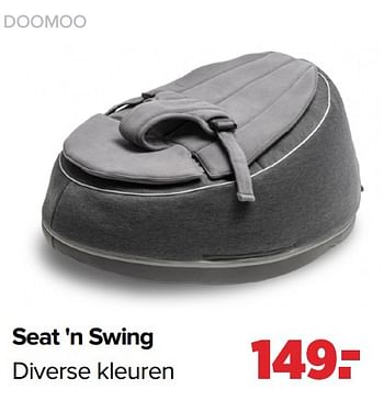 Aanbiedingen Seat `n swing - Doomoo - Geldig van 22/03/2021 tot 17/04/2021 bij Baby-Dump