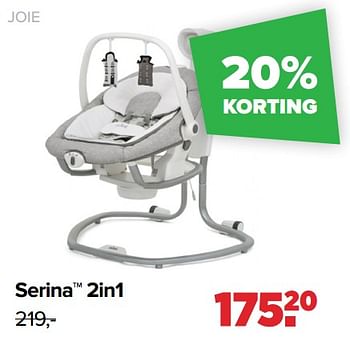 Aanbiedingen Serina 2in1 - Joie - Geldig van 22/03/2021 tot 17/04/2021 bij Baby-Dump