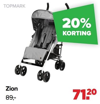 Aanbiedingen Zion - Topmark - Geldig van 22/03/2021 tot 17/04/2021 bij Baby-Dump