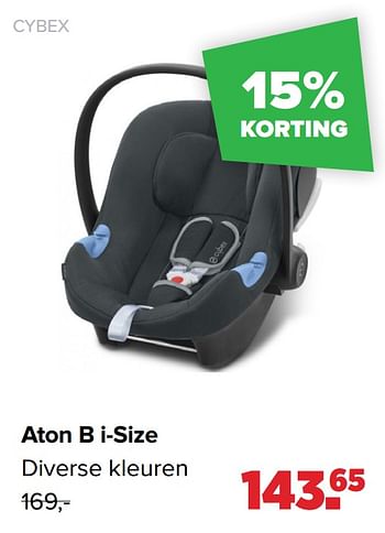 Aanbiedingen Aton b i-size - Cybex - Geldig van 22/03/2021 tot 17/04/2021 bij Baby-Dump