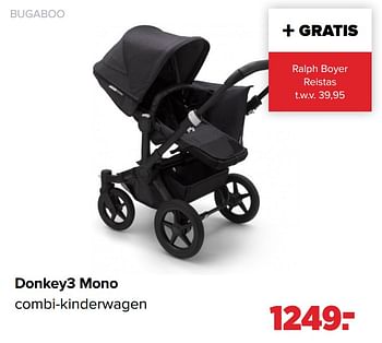 Aanbiedingen Donkey3 mono combi-kinderwagen - Bugaboo - Geldig van 22/03/2021 tot 17/04/2021 bij Baby-Dump