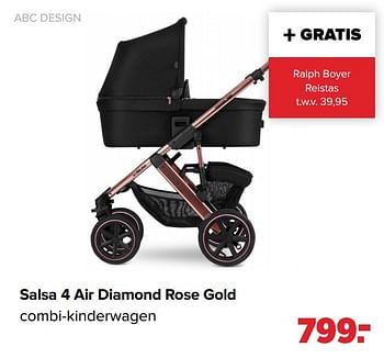 Aanbiedingen Salsa 4 air diamond rose gold combi-kinderwagen - ABC Design - Geldig van 22/03/2021 tot 17/04/2021 bij Baby-Dump