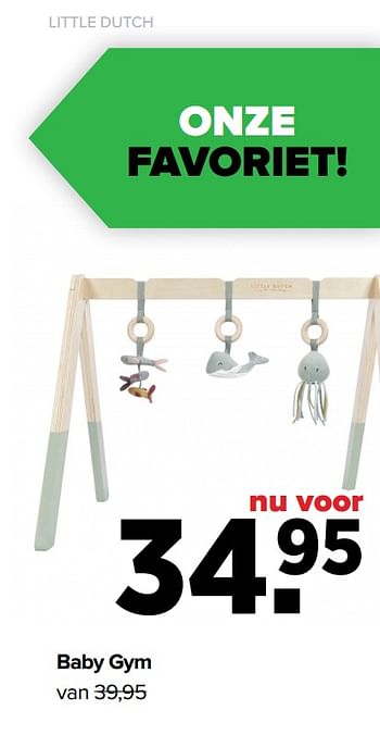 Aanbiedingen Baby gym - Little Dutch - Geldig van 22/03/2021 tot 17/04/2021 bij Baby-Dump