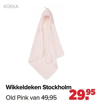 Aanbiedingen Wikkeldeken stockholm old pink - Koeka - Geldig van 22/03/2021 tot 17/04/2021 bij Baby-Dump