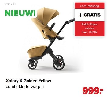 Aanbiedingen Xplory x golden yellow combi-kinderwagen - Stokke - Geldig van 22/03/2021 tot 17/04/2021 bij Baby-Dump