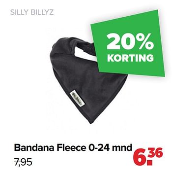 Aanbiedingen Bandana fleece - Silly Billyz - Geldig van 22/03/2021 tot 17/04/2021 bij Baby-Dump