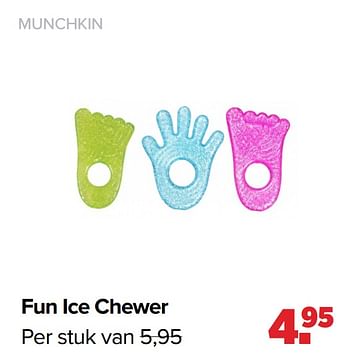 Aanbiedingen Fun ice chewer - Munchkin - Geldig van 22/03/2021 tot 17/04/2021 bij Baby-Dump