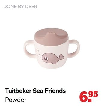 Aanbiedingen Tuitbeker sea friends powder - Done by Deer - Geldig van 22/03/2021 tot 17/04/2021 bij Baby-Dump