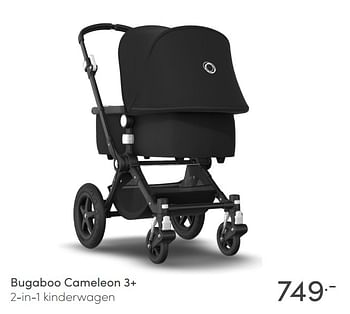Aanbiedingen Bugaboo cameleon 3+ 2-in-1 kinderwagen - Bugaboo - Geldig van 04/04/2021 tot 10/04/2021 bij Baby & Tiener Megastore