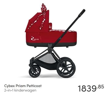 Aanbiedingen Cybex priam petticoat 2-in-1 kinderwagen - Cybex - Geldig van 04/04/2021 tot 10/04/2021 bij Baby & Tiener Megastore